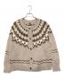 BATONER（バトナ―）の古着「OHAIR NORDIC CREW NECK CARDIGAN」｜ブラウン