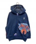 WIND AND SEA×NBAウィンダンシー×エヌビーエー）の古着「Jacquard Knit Hoodie」｜ネイビー