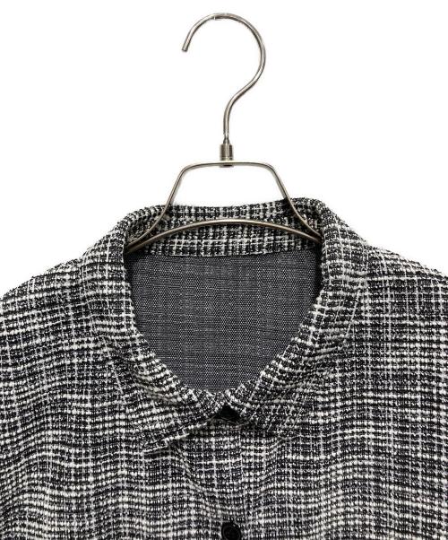 TAKASHIMAYA（高島屋）TAKASHIMAYA (高島屋) ツイードライク ライトジャケット ブラック×ホワイト サイズ:Sの古着・服飾アイテム