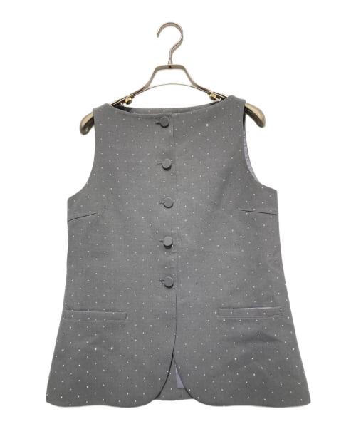Bibiy.（ビビィ）Bibiy. (ビビィ) JEWEL VEST グレー サイズ:FREEの古着・服飾アイテム