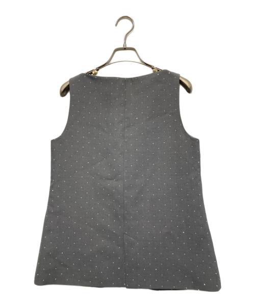 Bibiy.（ビビィ）Bibiy. (ビビィ) JEWEL VEST グレー サイズ:FREEの古着・服飾アイテム