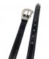 中古・古着 TORY LEATHER (トリーレザー) 3/4 inch 3-Piece Silver Buckle Set Belt ブラック：10000円