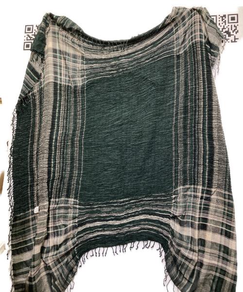 HaaT（ハート）HaaT (ハート) チェック柄ストール ブラックの古着・服飾アイテム