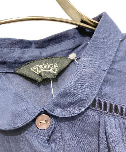 Velnica（ヴェルニカ）Velnica (ヴェルニカ) シャツワンピース ネイビー サイズ:FREEの古着・服飾アイテム