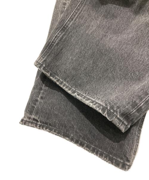 moussy（マウジー）moussy (マウジー) CROSS WAIST WIDE STRAIGHT ブラック サイズ:2の古着・服飾アイテム