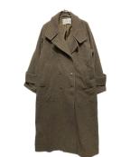 STYLE MIXERスタイルミキサー）の古着「2WAYカラーウールロングダブルコート」｜カーキ