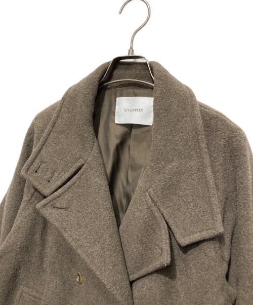 STYLE MIXER（スタイルミキサー）STYLE MIXER (スタイルミキサー) 2WAYカラーウールロングダブルコート カーキ サイズ:Sの古着・服飾アイテム