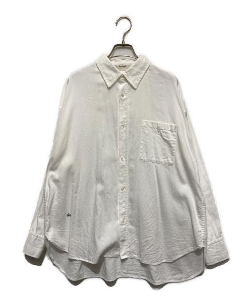 Whim Gazette（ウィムガゼット）Whim Gazette (ウィムガゼット) 刺繍オックスフォードシャツ ホワイト サイズ:FREEの古着・服飾アイテム