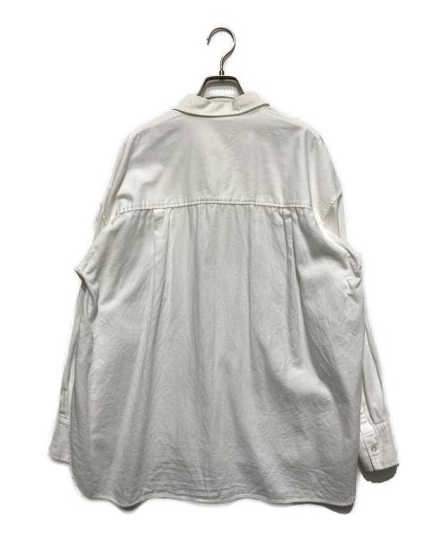 Whim Gazette（ウィムガゼット）Whim Gazette (ウィムガゼット) 刺繍オックスフォードシャツ ホワイト サイズ:FREEの古着・服飾アイテム