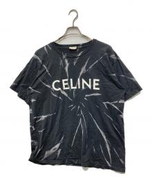 CELINE（セリーヌ）の古着「ロゴ タイダイ 半袖Tシャツ」｜ブラック