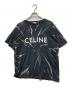 CELINE（セリーヌ）の古着「ロゴ タイダイ 半袖Tシャツ」｜ブラック