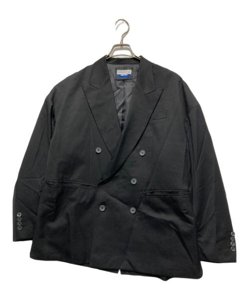 MAISON SPECIAL（メゾンスペシャル）MAISON SPECIAL (メゾンスペシャル) NISHIKAWA KEORI Wool Mix Gabardine Prime-Over Peaked Lapel Double Tailored Jacket ブラック サイズ:Sの古着・服飾アイテム
