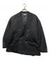 MAISON SPECIAL（メゾンスペシャル）の古着「NISHIKAWA KEORI Wool Mix Gabardine Prime-Over Peaked Lapel Double Tailored Jacket」｜ブラック