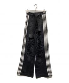 yori sport（ヨリ スポーツ）の古着「5STRIPE DENIM」｜ブラック