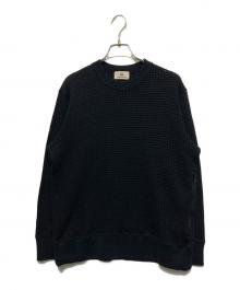 Seagreen（シーグリーン）の古着「BIG WAFFLE CREW」｜ブラック