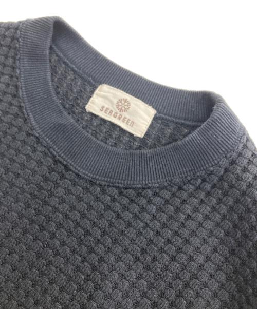 Seagreen（シーグリーン）Seagreen (シーグリーン) BIG WAFFLE CREW ブラック サイズ:02の古着・服飾アイテム