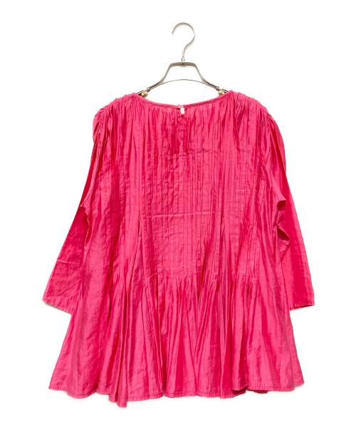 ANAYI（アナイ）ANAYI (アナイ) シアーオーガンジーマチフレアブラウス ピンク サイズ:38の古着・服飾アイテム