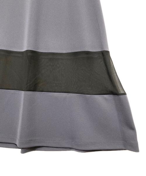MIREPOIX（ミルポワ）MIREPOIX (ミルポワ) 半袖ワンピース グレー サイズ:38の古着・服飾アイテム