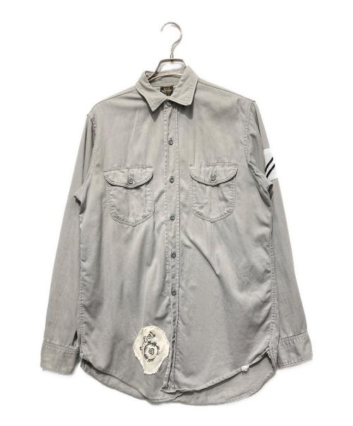 LEE（リー）LEE (リー) ワークシャツ ライトグレー サイズ:15の古着・服飾アイテム