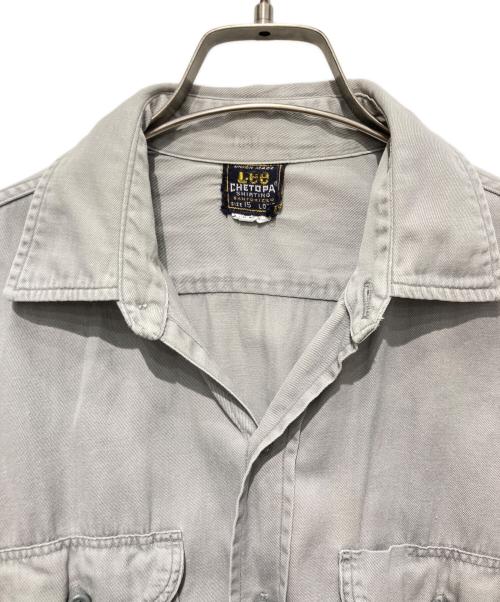 LEE（リー）LEE (リー) ワークシャツ ライトグレー サイズ:15の古着・服飾アイテム