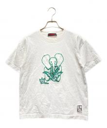 CABAN（キャバン）の古着「ドライスビンコットン ELEPHANTエンブロイダリー Tシャツ」｜ホワイト