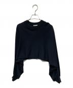 HYKEハイク）の古着「ショート丈ニット」｜ブラック