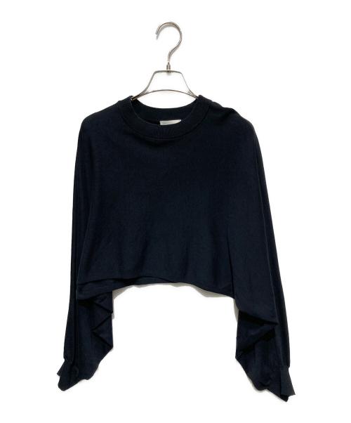 HYKE（ハイク）HYKE (ハイク) ショート丈ニット ブラック サイズ:1の古着・服飾アイテム