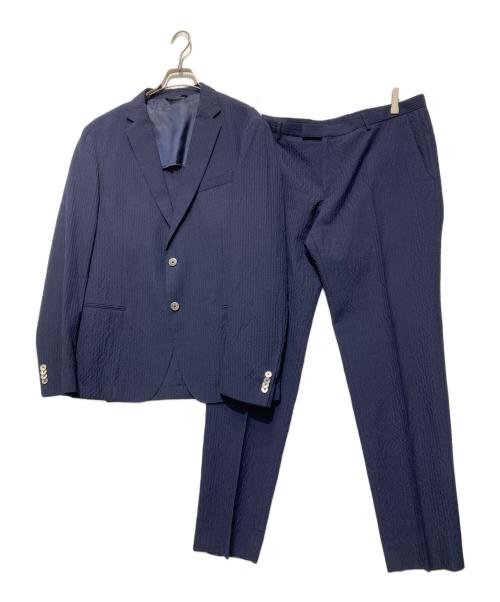 BOSS HUGO BOSS（ボス ヒューゴボス）BOSS HUGO BOSS (ボス ヒューゴボス) セットアップスーツ ネイビー サイズ:52の古着・服飾アイテム