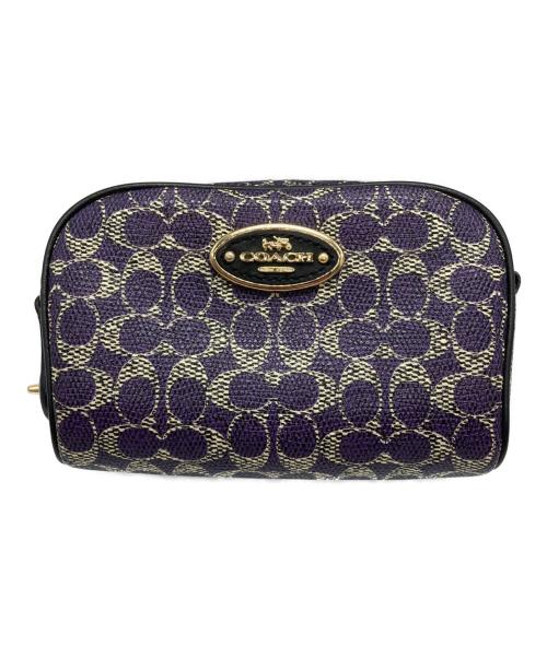 COACH（コーチ）COACH (コーチ) ポーチ パープルの古着・服飾アイテム