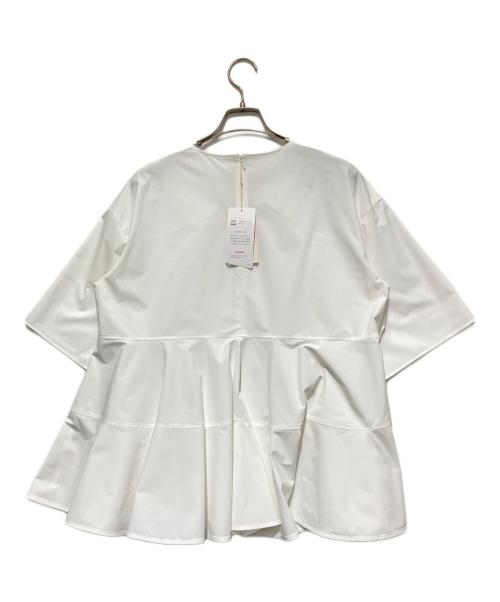 LE PHIL（ル フィル）LE PHIL (ル フィル) SOLOTEX ブロードフレアブラウス ホワイト サイズ:Free 未使用品の古着・服飾アイテム