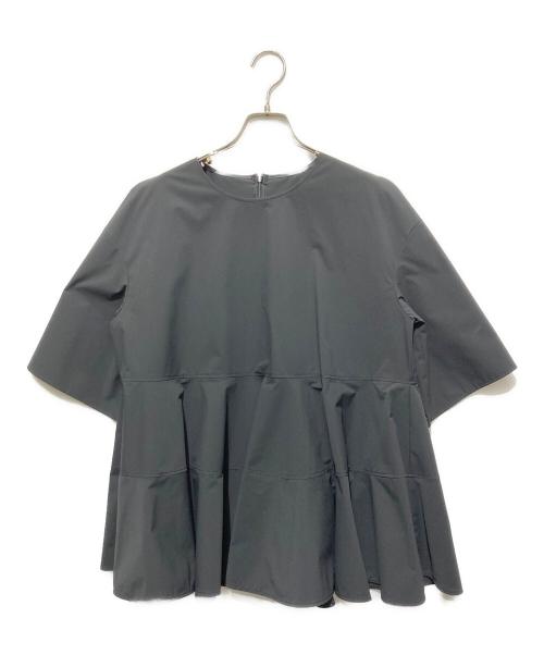 LE PHIL（ル フィル）LE PHIL (ル フィル) SOLOTEX ブロードフレアブラウス ブラック サイズ:Freeの古着・服飾アイテム