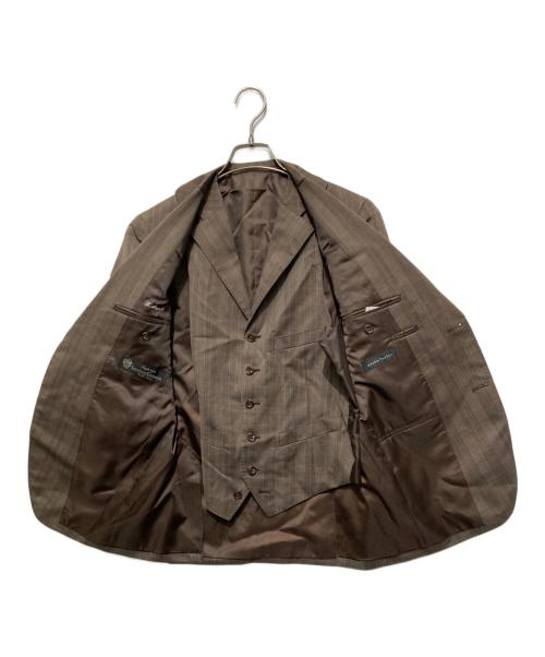 azabu tailor（アザブテーラー）azabu tailor (アザブテーラー) 3ピースセットアップスーツ ブラウン サイズ:042の古着・服飾アイテム