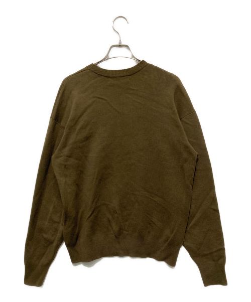 CABAN（キャバン）CABaN (キャバン) 25AW コットンカシミヤ クルーネックプルオーバー ブラウン サイズ:Sの古着・服飾アイテム