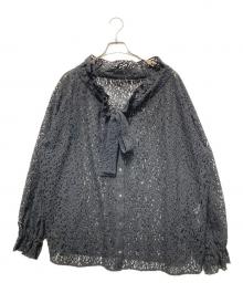 journal standard luxe（ジャーナルスタンダード ラックス）の古着「25AW Ginny’s lace BL」｜ブラック