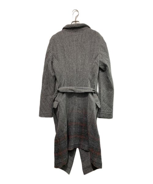 Vivienne Westwood man（ヴィヴィアン ウェストウッド マン）Vivienne Westwood man (ヴィヴィアン ウェストウッド マン) ヘリンボーンチェックウールコート グレー サイズ:44の古着・服飾アイテム