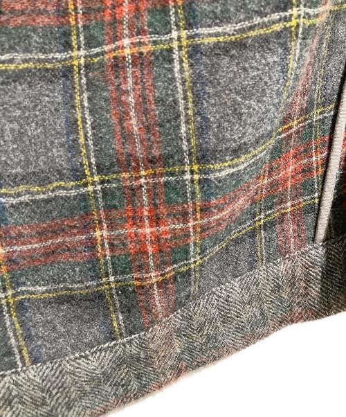 Vivienne Westwood man（ヴィヴィアン ウェストウッド マン）Vivienne Westwood man (ヴィヴィアン ウェストウッド マン) ヘリンボーンチェックウールコート グレー サイズ:44の古着・服飾アイテム