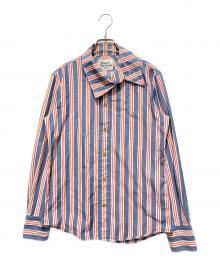 Vivienne Westwood man（ヴィヴィアン ウェストウッド マン）の古着「ストライプシャツ」｜ブルー×レッド