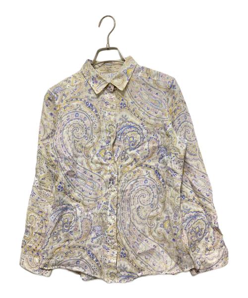 ETRO（エトロ）ETRO (エトロ) 総柄シャツ ベージュ サイズ:42の古着・服飾アイテム