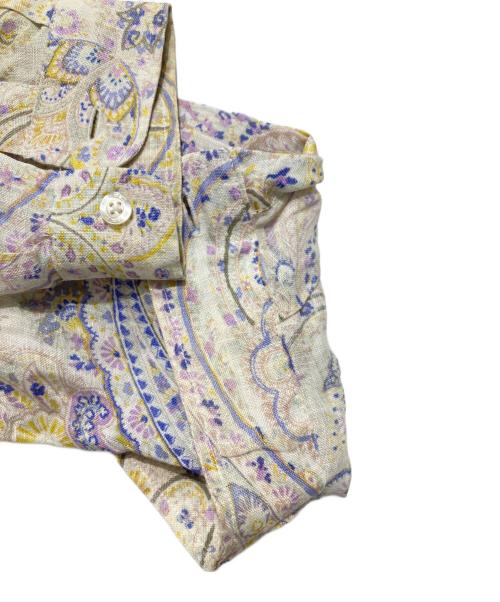 ETRO（エトロ）ETRO (エトロ) 総柄シャツ ベージュ サイズ:42の古着・服飾アイテム