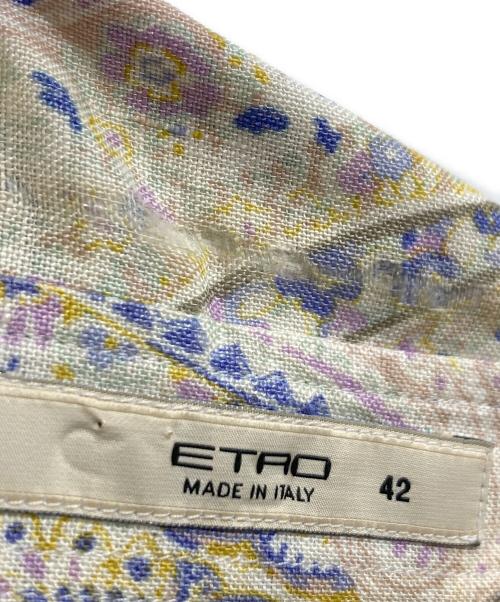 ETRO（エトロ）ETRO (エトロ) 総柄シャツ ベージュ サイズ:42の古着・服飾アイテム