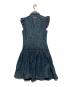 BURBERRY BLUE LABEL (バーバリー ブルー レーベル) ホース刺繍フリルデニムワンピース インディゴ サイズ:38：8000円