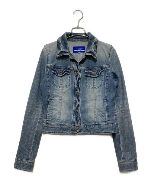 BURBERRY BLUE LABEL（バーバリー ブルー レーベル）BURBERRY BLUE LABEL (バーバリー ブルー レーベル) ノヴァチェックデニムジャケット インディゴ サイズ:38の古着・服飾アイテム