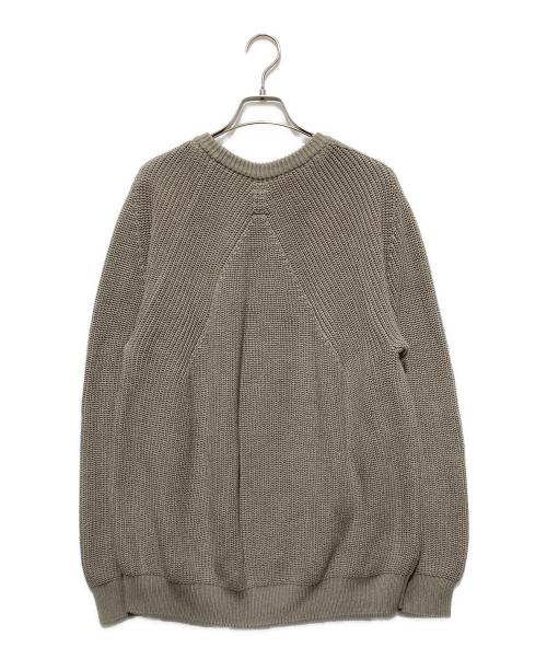 BATONER（バトナ―）BATONER (バトナ―) COTTON SIGNATURE CREW NECK グレー サイズ:3 未使用品の古着・服飾アイテム