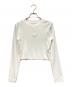 Calvin Klein Jeans（カルバンクラインジーンズ）の古着「A- LS MONOGRAM BABY TEE」｜ホワイト