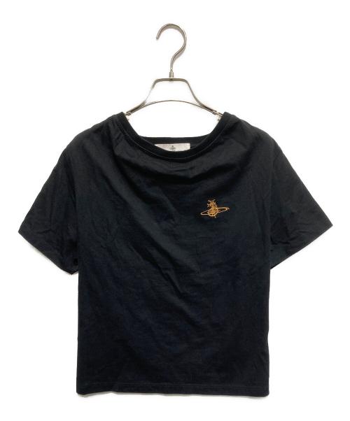 Vivienne Westwood（ヴィヴィアンウエストウッド）Vivienne Westwood (ヴィヴィアンウエストウッド) オーブロゴTシャツ ブラック サイズ:Sの古着・服飾アイテム