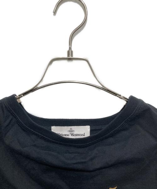 Vivienne Westwood（ヴィヴィアンウエストウッド）Vivienne Westwood (ヴィヴィアンウエストウッド) オーブロゴTシャツ ブラック サイズ:Sの古着・服飾アイテム