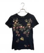 Vivienne Westwood×LEEヴィヴィアンウエストウッド×リー）の古着「花柄Tシャツ」｜ブラック