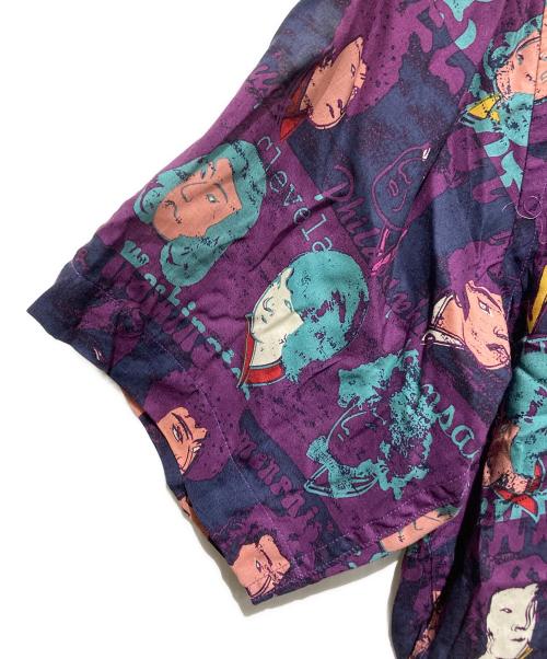 KARL HELMUT（カールヘルム）Karl Helmut (カールヘルム) レーヨンシャツ パープル サイズ:L 未使用品の古着・服飾アイテム