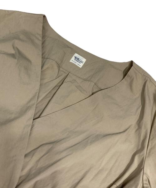 Ron Herman（ロンハーマン）Ron Herman (ロンハーマン) ノーカラーギャザーブラウス ブラウン サイズ:sの古着・服飾アイテム