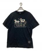 COACH×A BATHING APEコーチ×アベイシングエイプ）の古着「コラボTシャツ/プリントTシャツ」｜ブラック